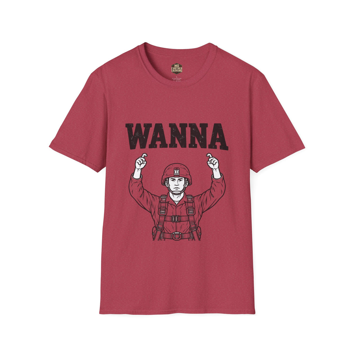 WANNA Airborne Jumpmaster Veteran T-Shirt | No Further Tasking