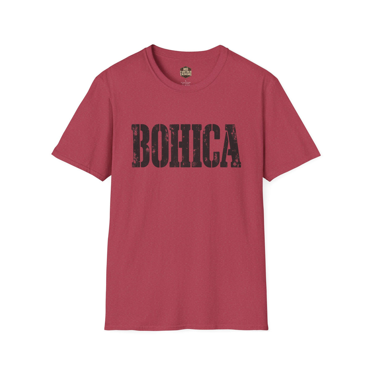 BOHICA Dark Mode Veteran T-Shirt | Military Humor Shirt | No Further Tasking