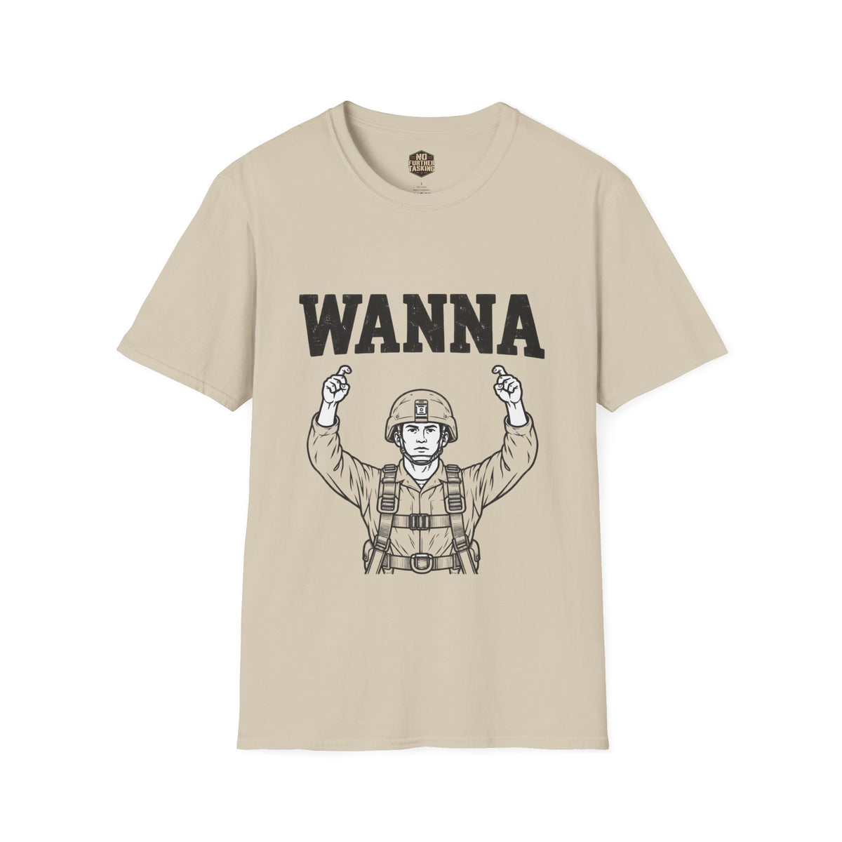 WANNA Airborne Jumpmaster Veteran T-Shirt | No Further Tasking