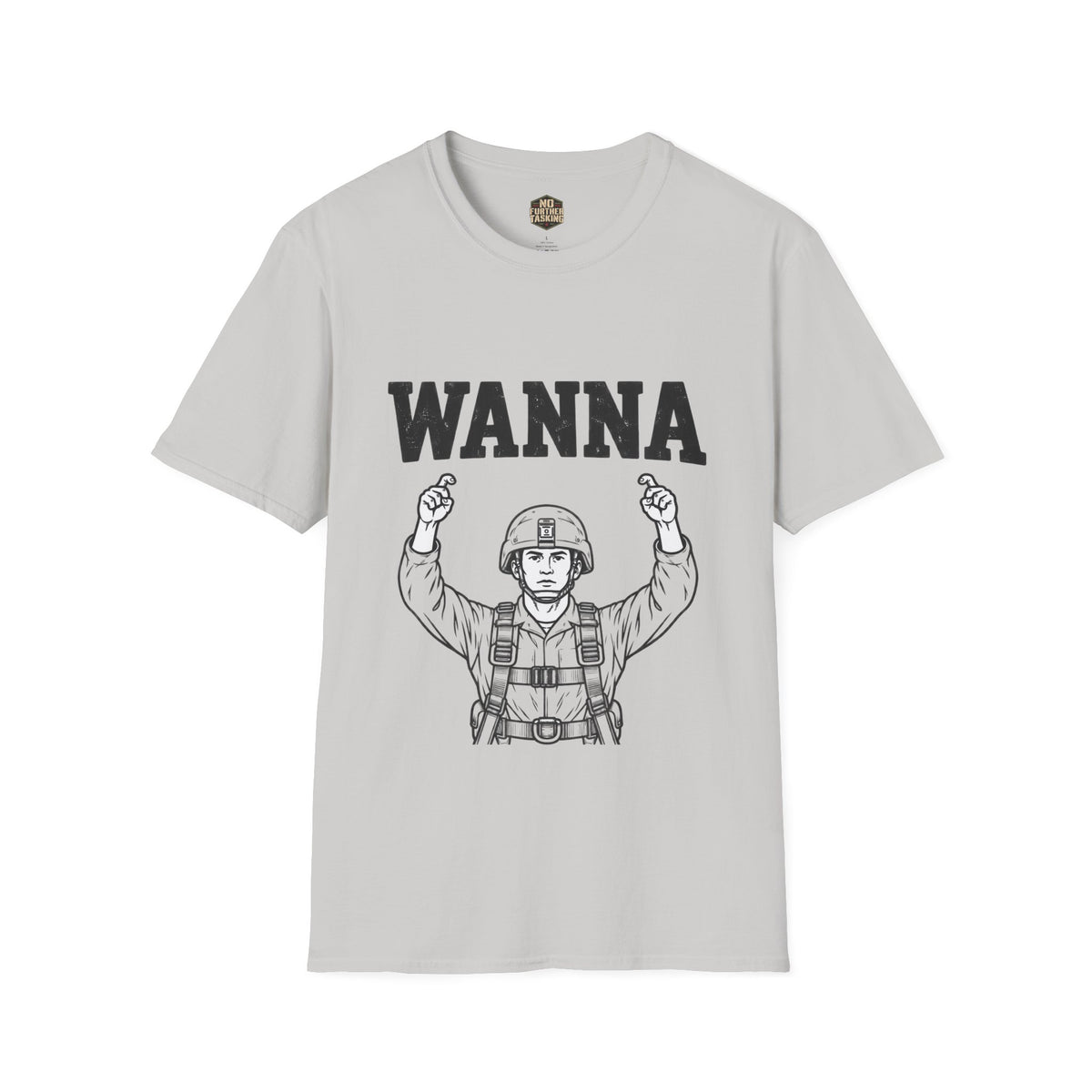 WANNA Airborne Jumpmaster Veteran T-Shirt | No Further Tasking