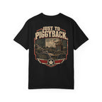 Just to Piggyback Veteran T-Shirt – Military Briefing Humor Tee