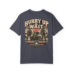 Hurry Up & Wait Veteran T-Shirt – Military Humor Tee