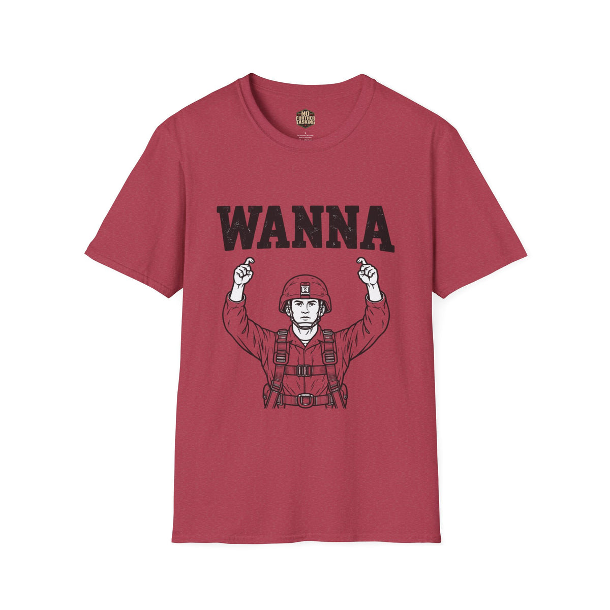 WANNA Airborne Jumpmaster Veteran T-Shirt | No Further Tasking