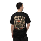 Hurry Up & Wait Veteran T-Shirt – Military Humor Tee