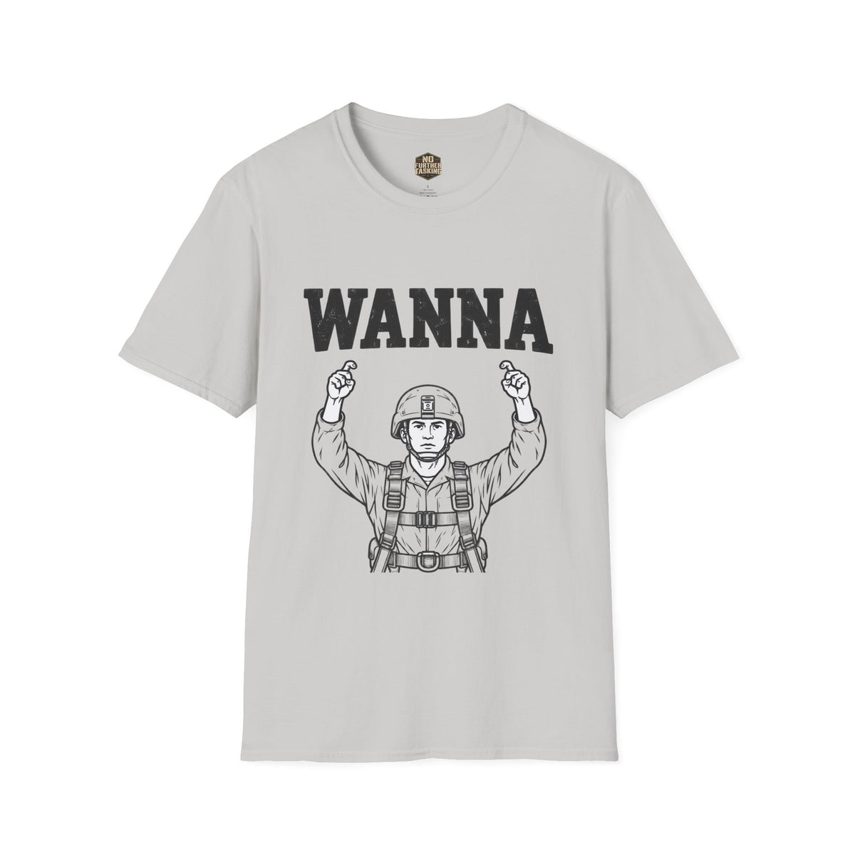 WANNA Airborne Jumpmaster Veteran T-Shirt | No Further Tasking