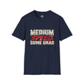 Medium Speed, Some Drag Dark Mode Veteran T-Shirt | Retired High Speed Humor