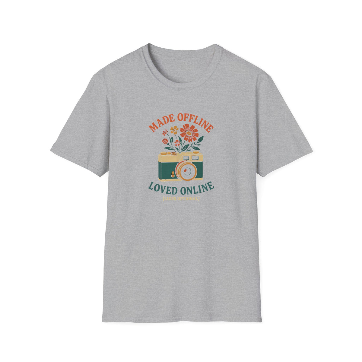 Camera with Flowers T-Shirt