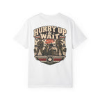 Hurry Up & Wait Veteran T-Shirt – Military Humor Tee