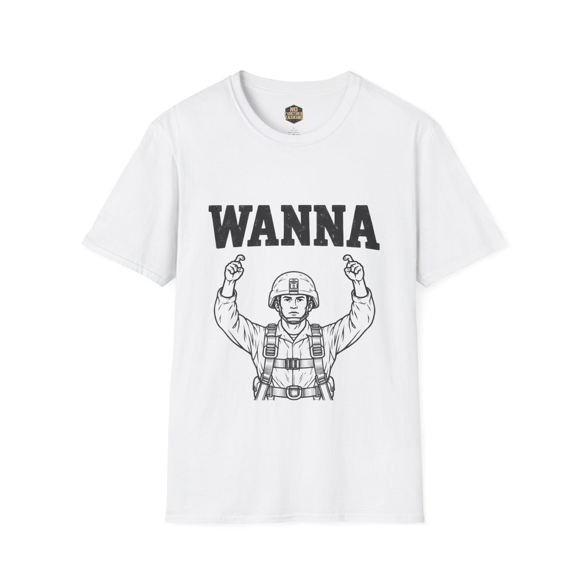 WANNA Airborne Jumpmaster Veteran T-Shirt | No Further Tasking