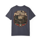Just to Piggyback Veteran T-Shirt – Military Briefing Humor Tee