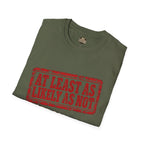 At Least As Likely As Not VA Veteran T-Shirt | No Further Tasking