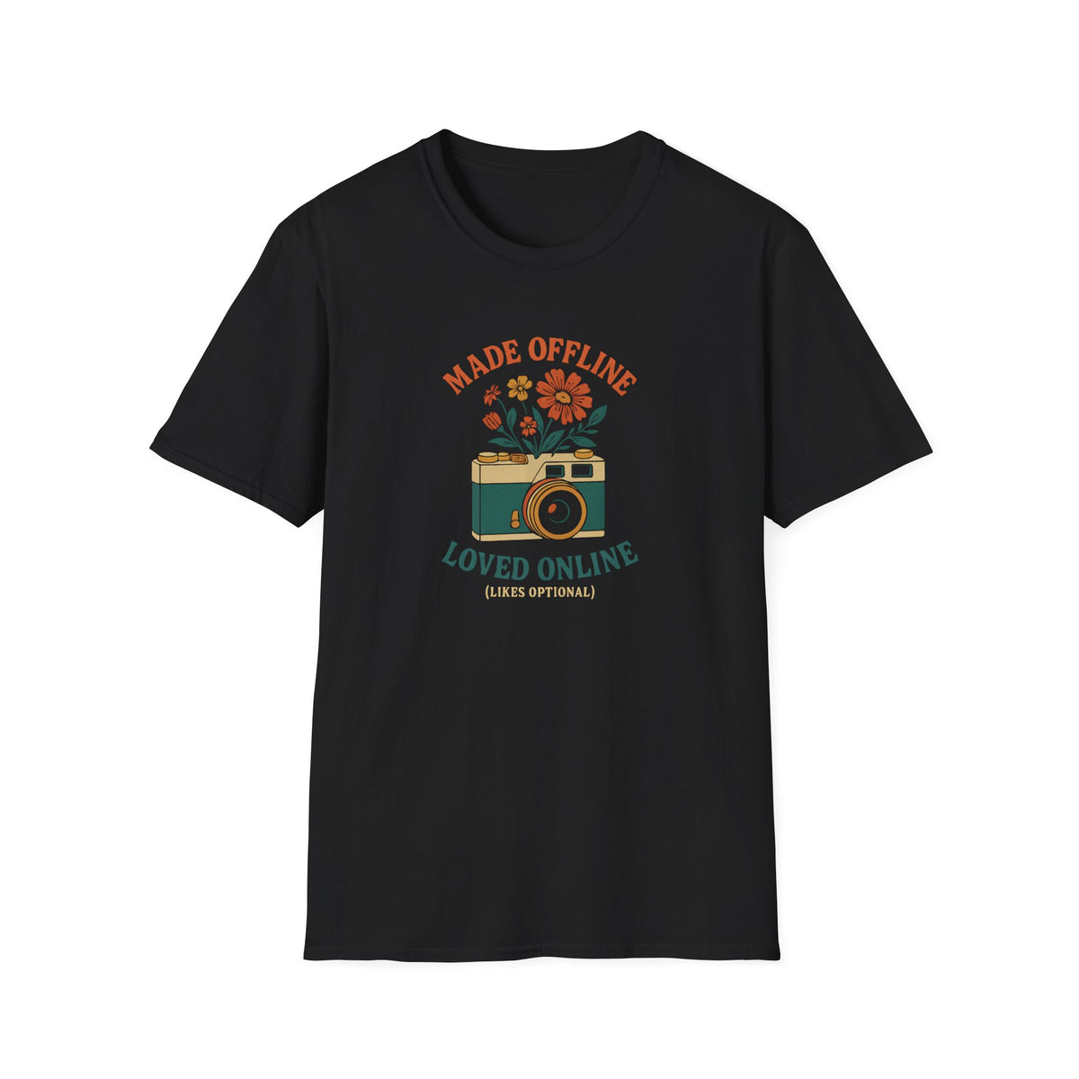 Camera with Flowers T-Shirt