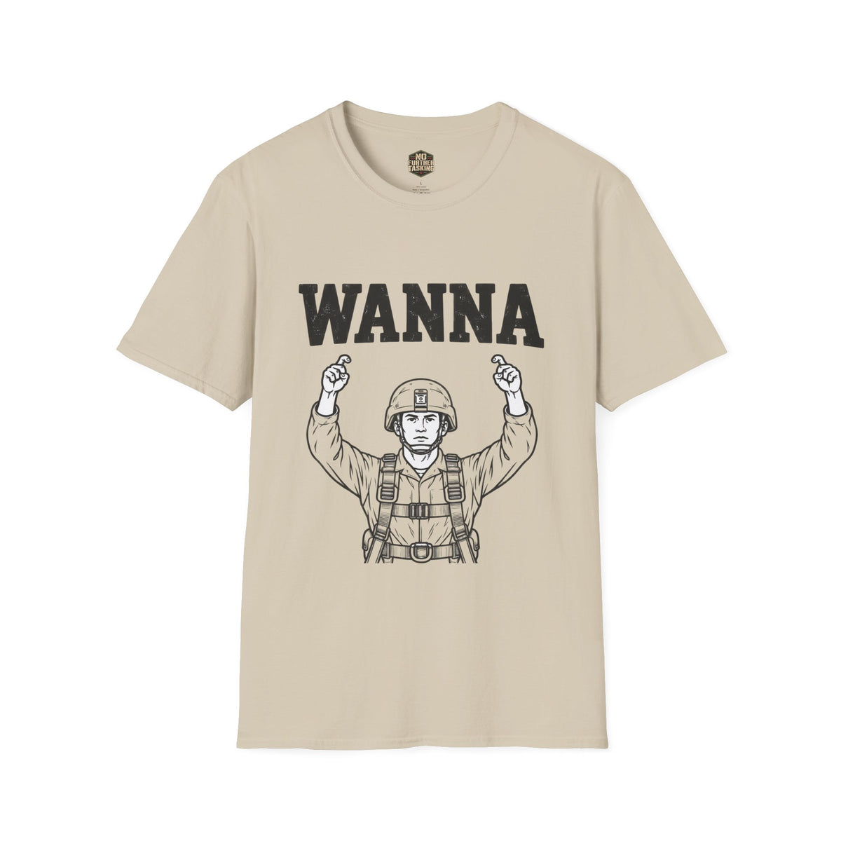 WANNA Airborne Jumpmaster Veteran T-Shirt | No Further Tasking